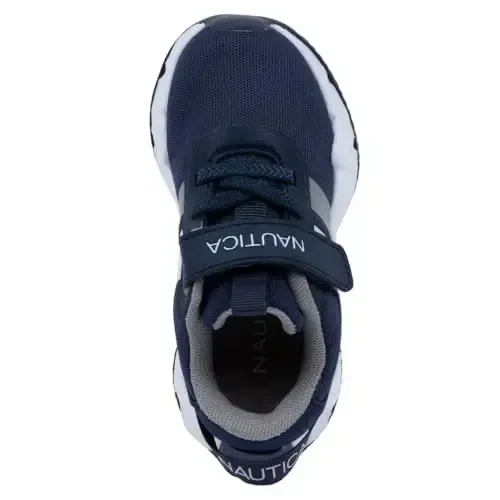 Nautica Kids Fashion Sneaker Athletic Running Shoe with One Strap |Boys - Girls|(Toddler/Little Kid) - 4