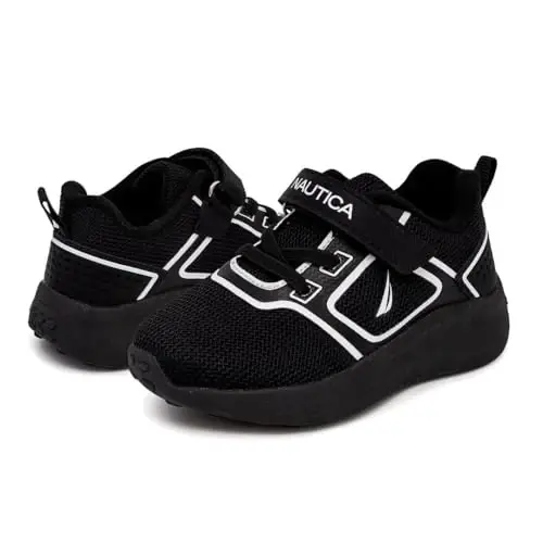 Nautica Kids Fashion Sneaker Athletic Running Shoe with One Strap |Boys - Girls|(Toddler/Little Kid) - 6