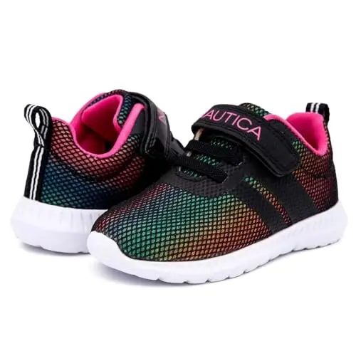 Nautica Kids Fashion Sneaker Athletic Running Shoe with One Strap |Boys - Girls|(Toddler/Little Kid) - 5