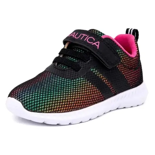 Nautica Kids Fashion Sneaker Athletic Running Shoe with One Strap |Boys - Girls|(Toddler/Little Kid) 