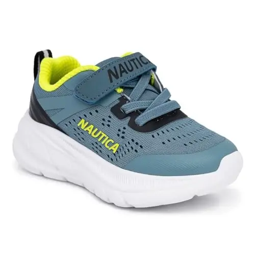 Nautica Kids Fashion Sneaker Athletic Running Shoe with One Strap |Boys - Girls|(Toddler/Little Kid) 