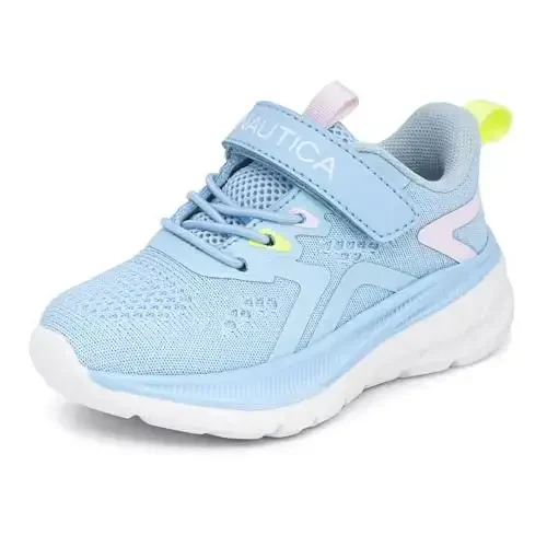 Nautica Kids Fashion Sneaker Athletic Running Shoe with One Strap |Boys - Girls|(Toddler/Little Kid) 