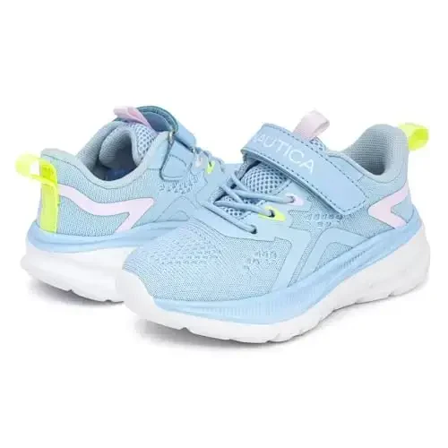 Nautica Kids Fashion Sneaker Athletic Running Shoe with One Strap |Boys - Girls|(Toddler/Little Kid) - 6