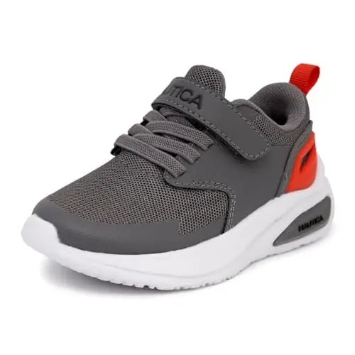 Nautica Kids Fashion Sneaker Athletic Running Shoe with One Strap |Boys - Girls|(Toddler/Little Kid) 