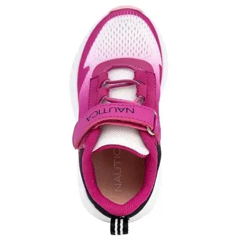 Nautica Kids Fashion Sneaker Athletic Running Shoe with One Strap |Boys - Girls|(Toddler/Little Kid) - 4
