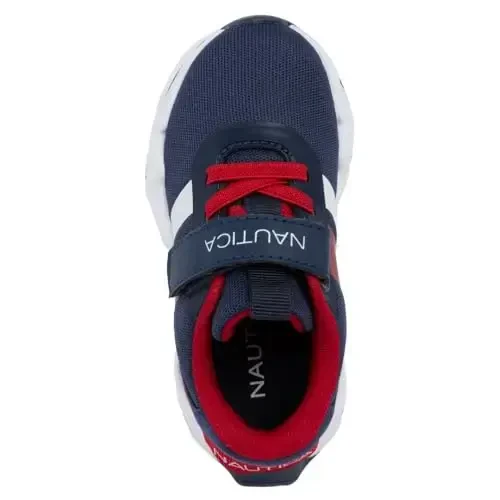 Nautica Kids Fashion Sneaker Athletic Running Shoe with One Strap |Boys - Girls|(Toddler/Little Kid) - 4
