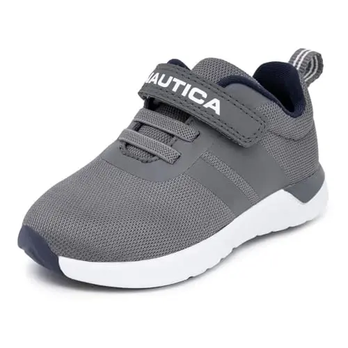 Nautica Kids Fashion Sneaker Athletic Running Shoe with One Strap |Boys - Girls|(Toddler/Little Kid) 