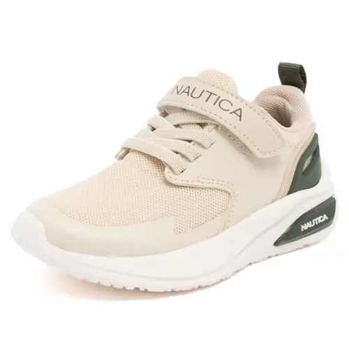Nautica Kids Fashion Sneaker Athletic Running Shoe with One Strap |Boys - Girls|(Toddler/Little Kid) 