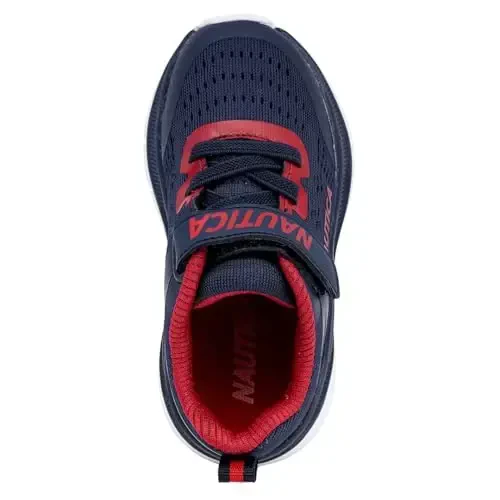 Nautica Kids Fashion Sneaker Athletic Running Shoe with One Strap |Boys - Girls|(Toddler/Little Kid) - 4