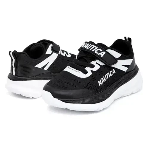 Nautica Kids Fashion Sneaker Athletic Running Shoe with One Strap |Boys - Girls|(Toddler/Little Kid) - 6