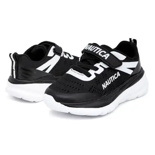 Nautica Kids Fashion Sneaker Athletic Running Shoe with One Strap |Boys - Girls|(Toddler/Little Kid) - 12
