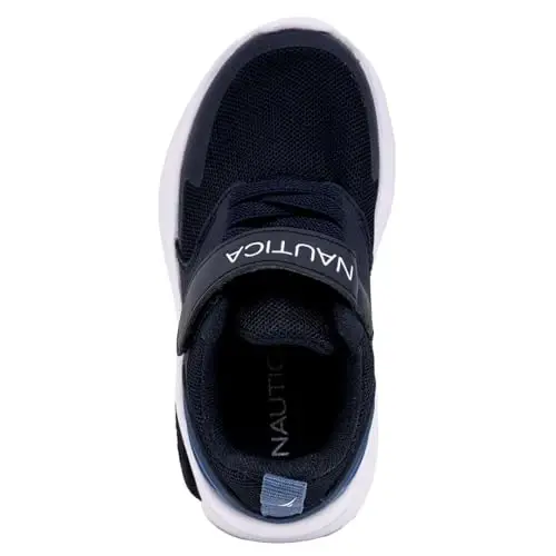 Nautica Kids Fashion Sneaker Athletic Running Shoe with One Strap |Boys - Girls|(Toddler/Little Kid) - 4