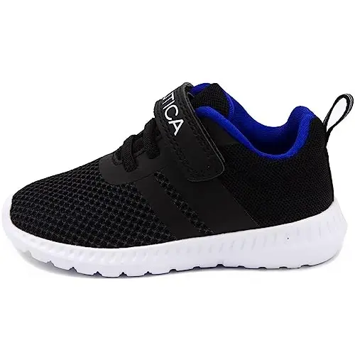 Nautica Kids Fashion Sneaker Athletic Running Shoe with One Strap |Boys - Girls|(Toddler/Little Kid) - 4