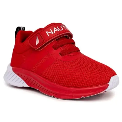 Nautica Kids Fashion Sneaker Athletic Running Shoe with One Strap |Boys - Girls|(Toddler/Little Kid) 
