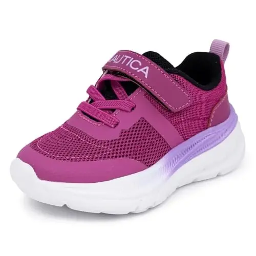Nautica Kids Fashion Sneaker Athletic Running Shoe with One Strap |Boys - Girls|(Toddler/Little Kid) 
