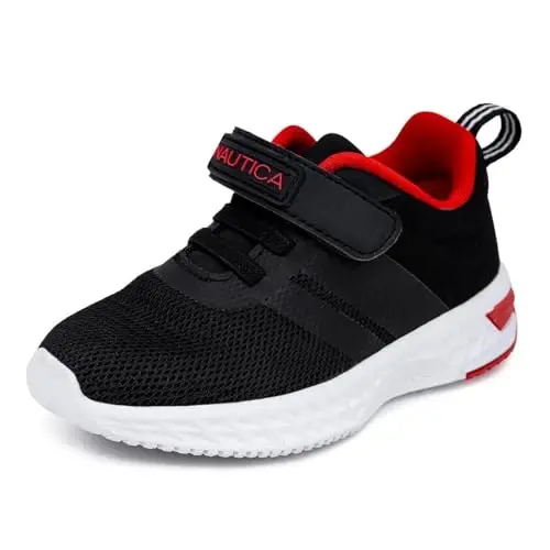 Nautica Kids Fashion Sneaker Athletic Running Shoe with One Strap |Boys - Girls|(Toddler/Little Kid) 