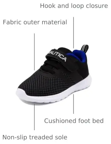 Nautica Kids Fashion Sneaker Athletic Running Shoe with One Strap |Boys - Girls|(Toddler/Little Kid) - 3