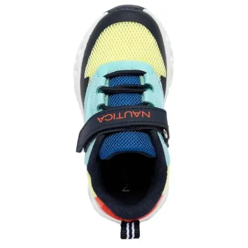 Nautica Kids Fashion Sneaker Athletic Running Shoe with One Strap |Boys - Girls|(Toddler/Little Kid) - 4