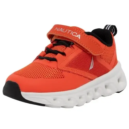 Nautica Kids Fashion Sneaker Athletic Running Shoe with One Strap |Boys - Girls|(Toddler/Little Kid) 