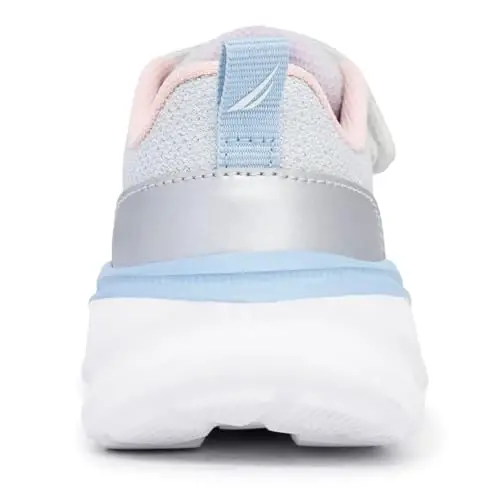 Nautica Kids Running Shoes for Boys and Girls, Lightweight Athletic Sneakers with Cushioned Comfort, Hook and Loop Strap, Bungee Lace Tennis Shoes for Toddler Little Kid and Big Kid - 5