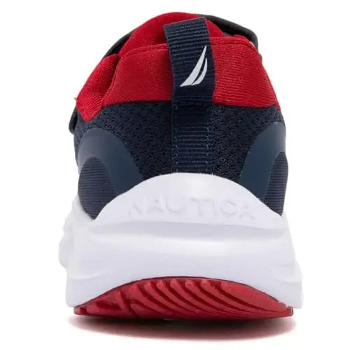 Nautica Kids Running Shoes for Boys and Girls, Lightweight Athletic Sneakers with Cushioned Comfort, Hook and Loop Strap, Bungee Lace Tennis Shoes for Toddler Little Kid and Big Kid - 3