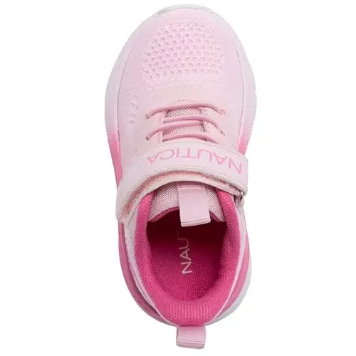Nautica Kids Running Shoes for Boys and Girls, Lightweight Athletic Sneakers with Cushioned Comfort, Hook and Loop Strap, Bungee Lace Tennis Shoes for Toddler Little Kid and Big Kid - 4