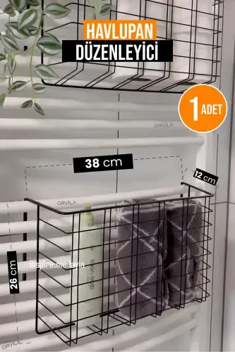 Навесной органайзер для полотенец, полотенцесушитель для ванной комнаты - 1