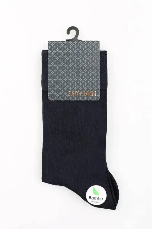 Navy Bamboo Single Socket Socks - 1
