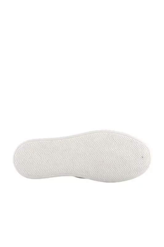 Navy Blue 100% Leather Lace-Up Casual Sneaker Shoes - 4