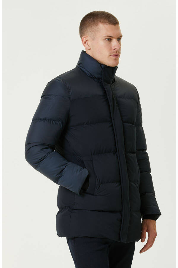 Navy blue coat - 4