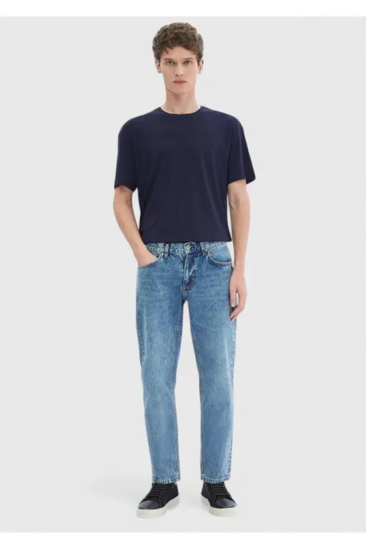 Navy Blue Crew Neck T-Shirt - 2