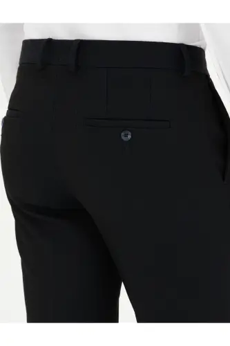 Navy Blue Ex. Slim Fit Fabric Trousers 50292991-VR03 - 6