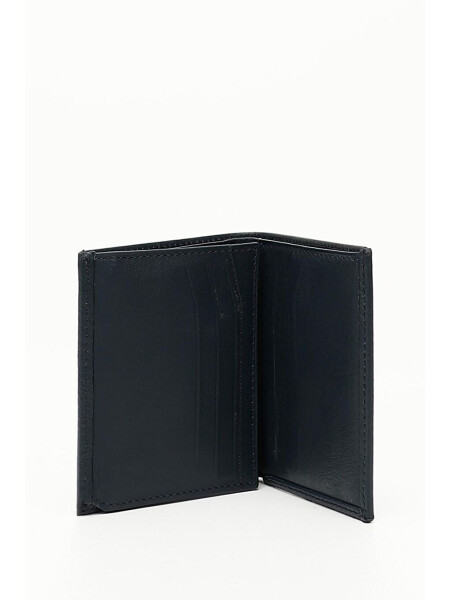 Navy Blue Genuine Leather Men's Wallet 06697 - 2