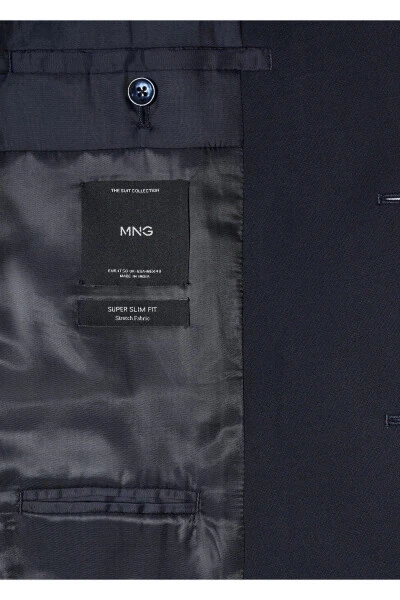 Navy Blue Men's Blazer Jacket 47050659 - 7