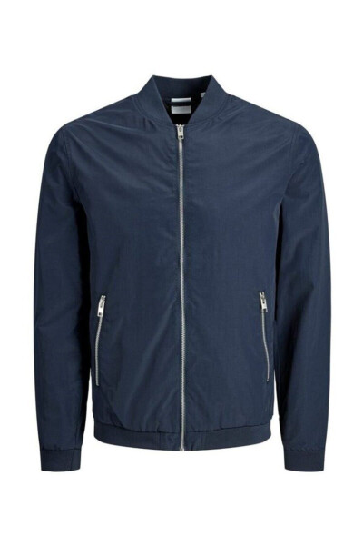 Navy Blue Men's Jacket - 1