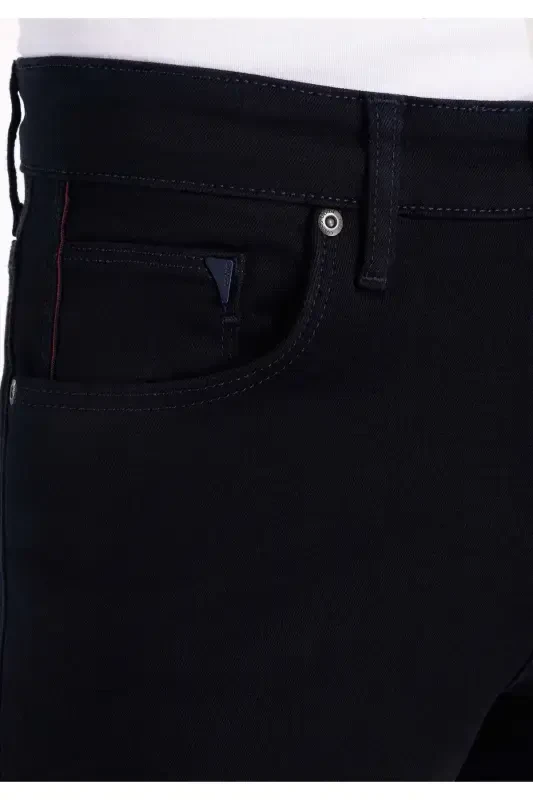 Navy blue men's pants - 5