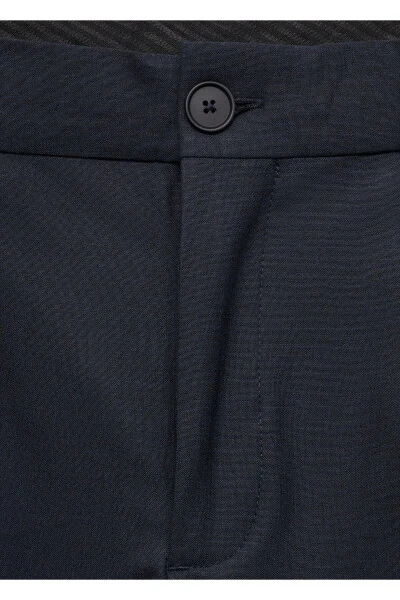 Navy Blue Men's Pants 57046008 - 2