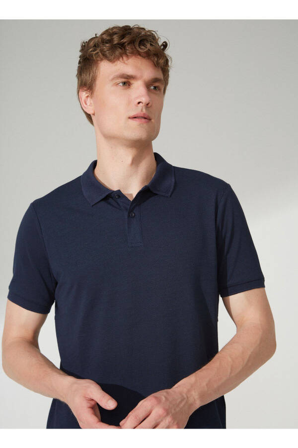 Navy Blue Men's Polo T-shirt 4a9000000003 - 1
