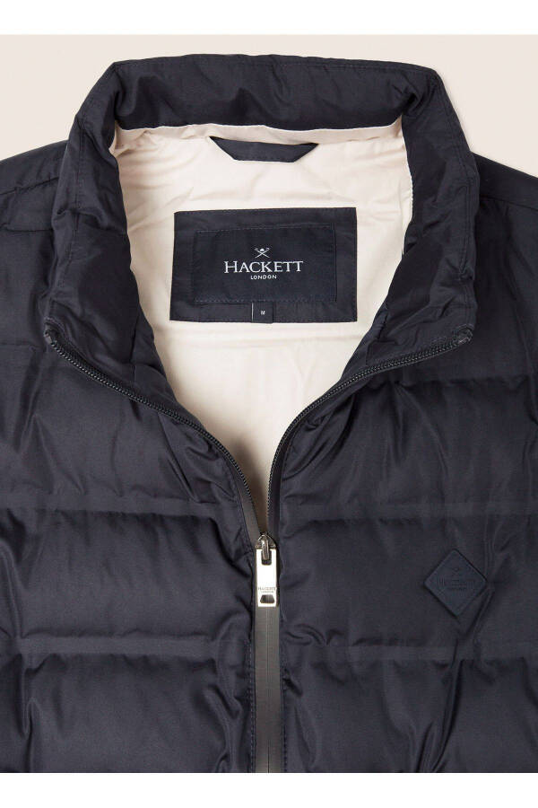 Navy Blue Men's Puffer Vest - 8