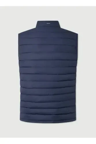 Navy Blue Men's Puffer Vest HM403089 - 7