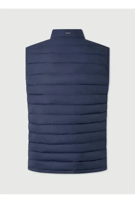 Navy Blue Men's Puffer Vest HM403089 - 7