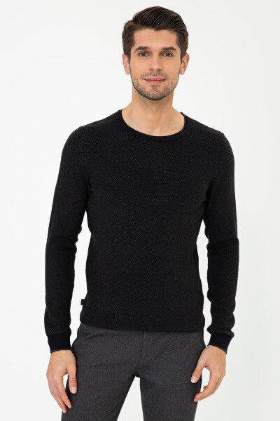 Navy blue men's sweater - PIERRE CARDIN