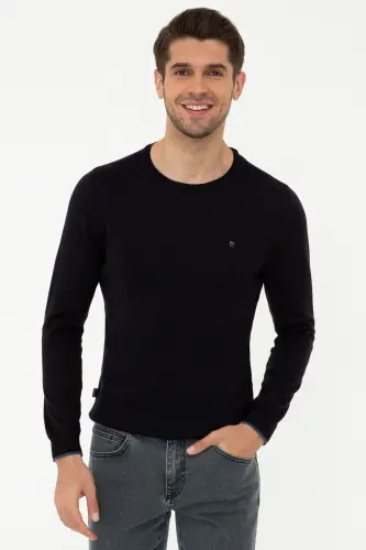 Navy Blue Men's Sweater G021SZ0TK.000.1389957-VR - 1