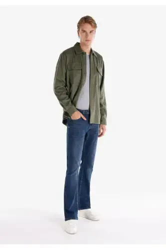 Navy blue men's trousers - 1