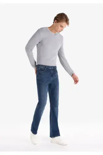 Navy blue men's trousers - 3