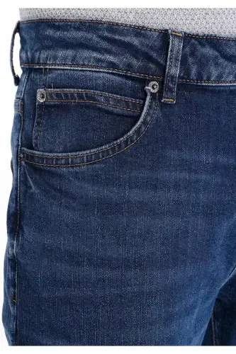 Navy blue men's trousers - 5