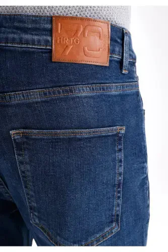 Navy blue men's trousers - 6