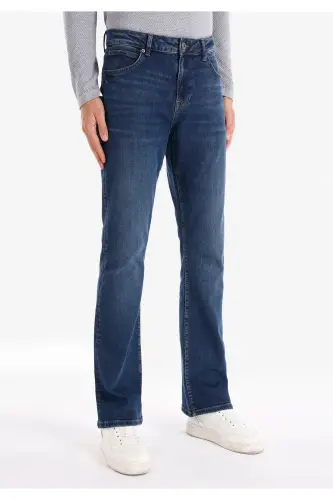 Navy blue men's trousers - 4