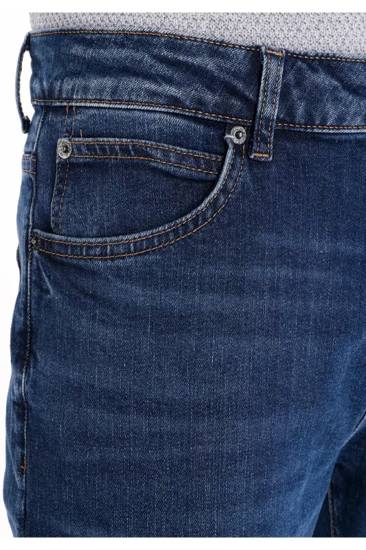 Navy blue men's trousers - 5