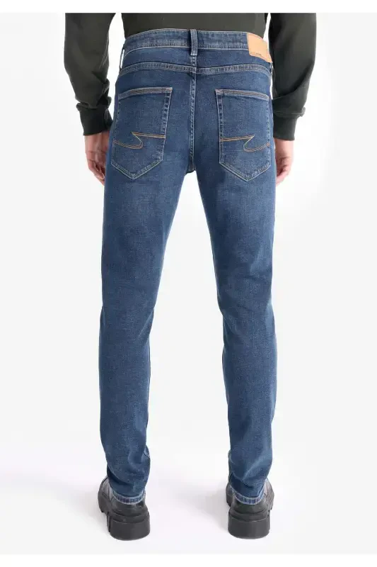 Navy blue men's trousers - 2